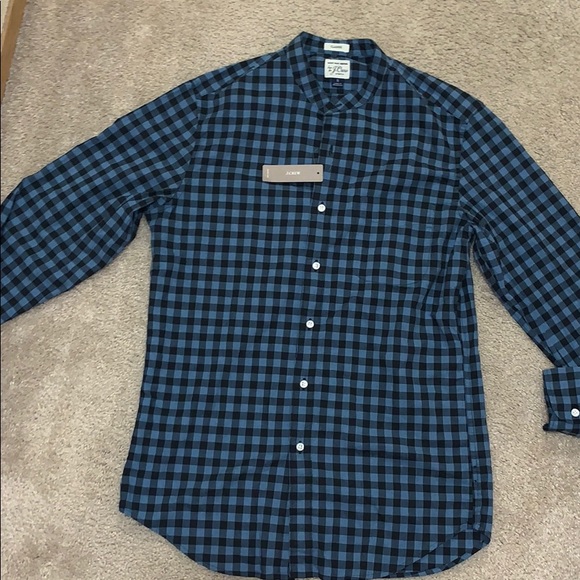 J. Crew Other - J crew classic fit black & blue block button down